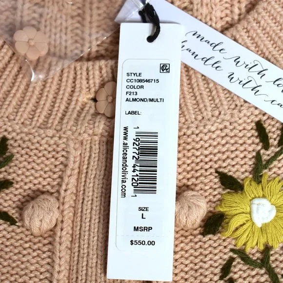 Alice + Olivia | Kitty Puff Sleeve Cardigan - Picture 14 of 16
